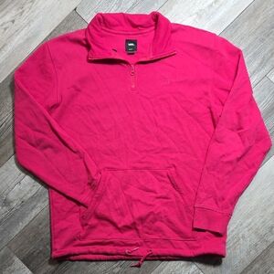 Vans | Versa Quarter Zip, Hot Pink Mens Pullover Sweatshirt, Embroidered Logo